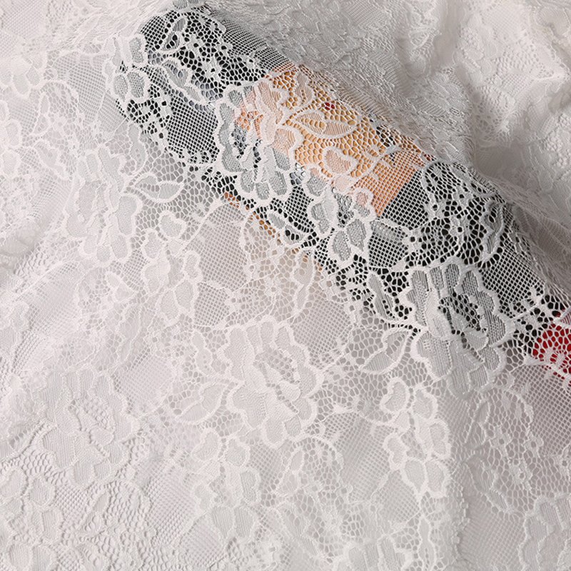 Lace Fabric Nylon Warp Knit for Women's Wear Wholesale Supplier 2